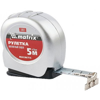 Рулетка Magnetic, 5 м х 19 мм, магнитный зацеп// Matrix