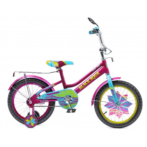 Велосипед 20 KG2015 Black Aqua Lady 1-ск. ⟨свет колеса, фиолет-бирюзовый⟩
