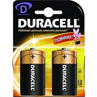 Батарейка алкалиновая Duracell Basic D 1.5V LR20, 2шт