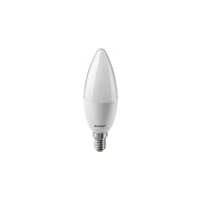 Лампа светодиодная LED 9вт Е27 белый матовая свеча