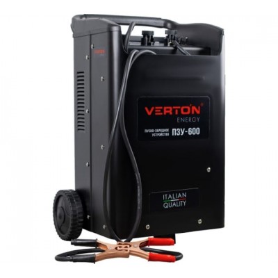 Пуско-зарядное устройство VERTON Energy ПЗУ-600 12/24,60-1000 Ач; заряд 2 кВт;90А,пуск 12 кВт
