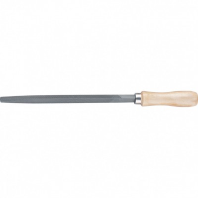 Напильник, 150 мм, трехгранный, деревянная ручка// Сибртех